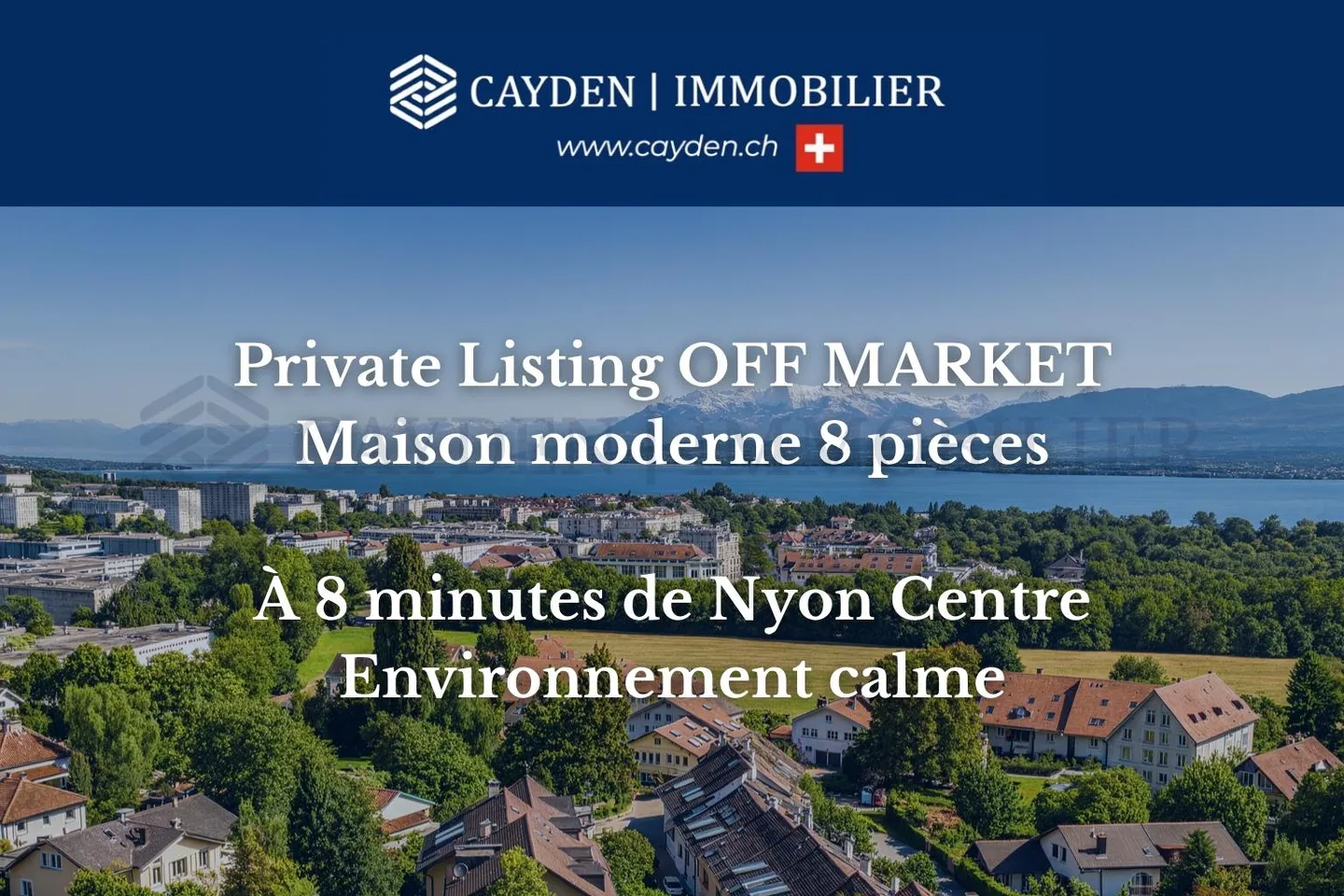 Villa contemporaine à Eysins - Photo 1 sur 2