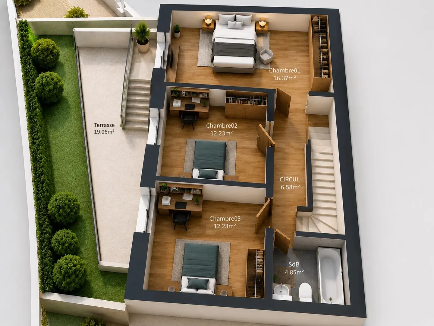 Villa contemporaine avec jardin - Photo 3 sur 5