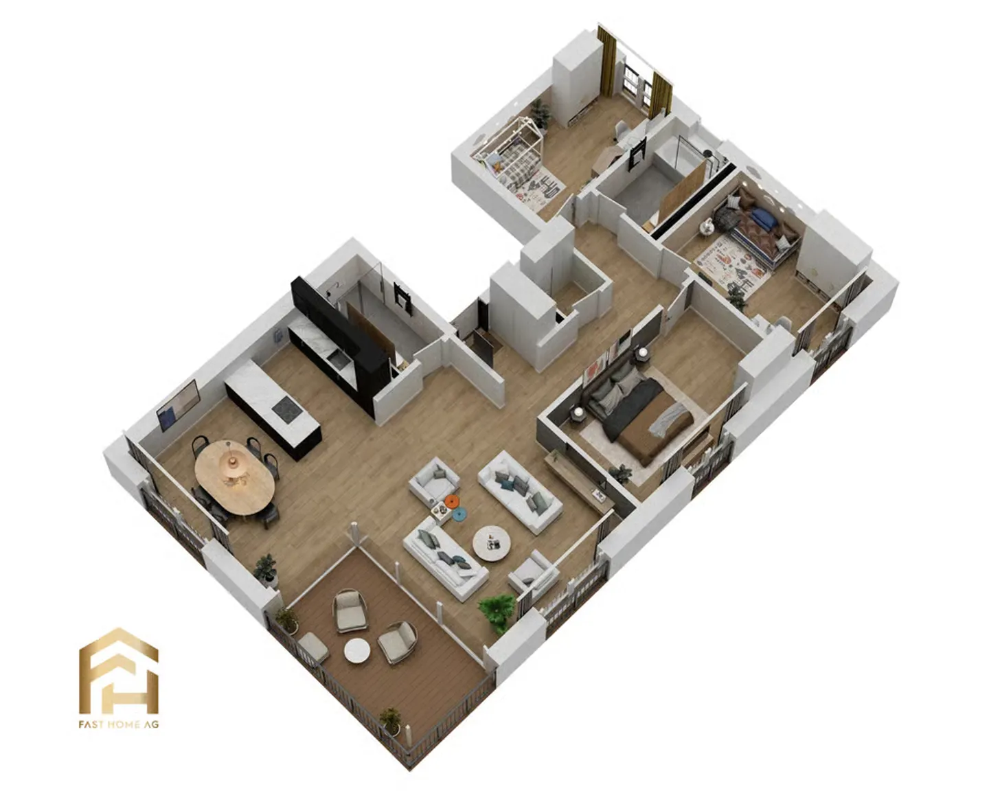 Geräumige 4.5 Zimmerwohnung im Erdgeschoss mit Gartenfläche - Foto 11 von 13