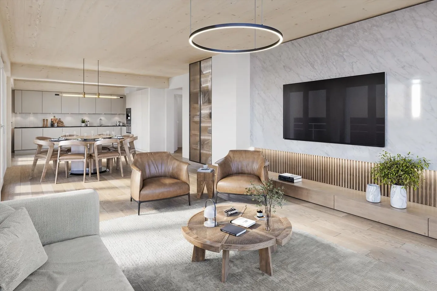 5.5-room penthouse with 42 m² terraces - Photo 2 of 7