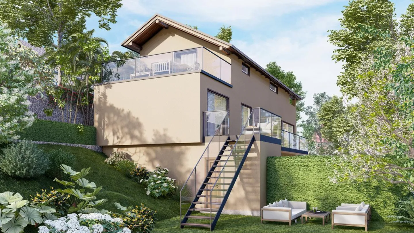 4,5 camere con giardino privato ad Agno - Foto 5 di 8