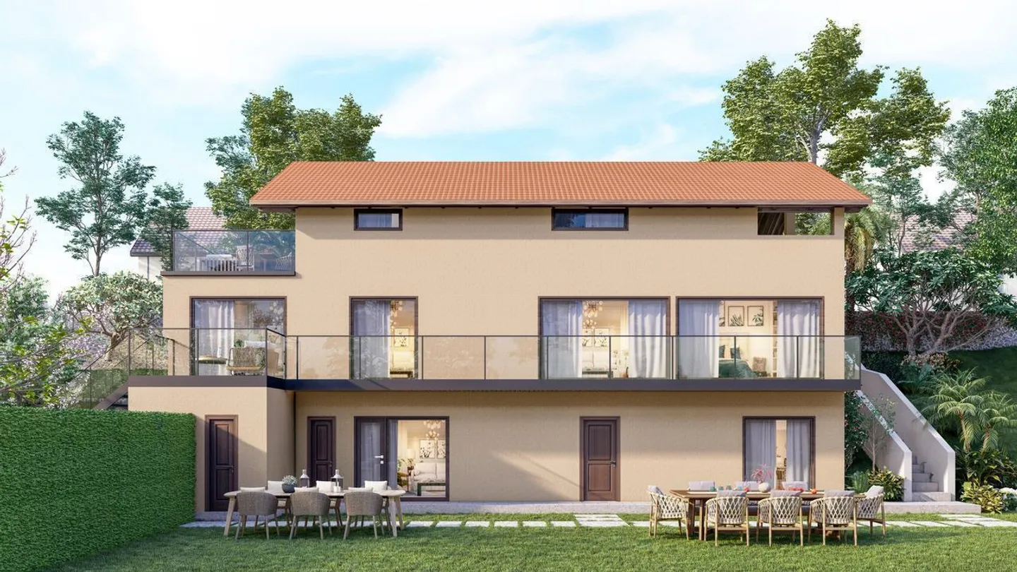 4,5 camere con giardino privato ad Agno - Foto 6 di 8
