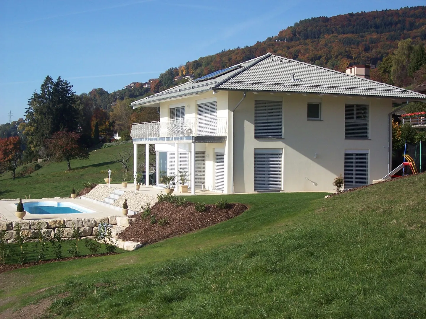 Villa nuova con vista sul lago nel centro di Faoug - progetto di costruzione - Foto 1 di 4