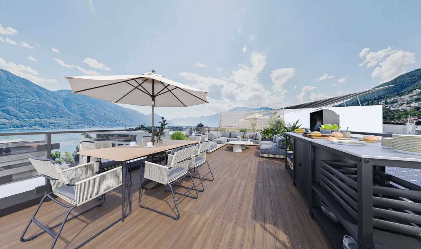 AUREA LAGO - Penthouse with 2.5 rooms and private panoramic terrace - Photo 17 of 24