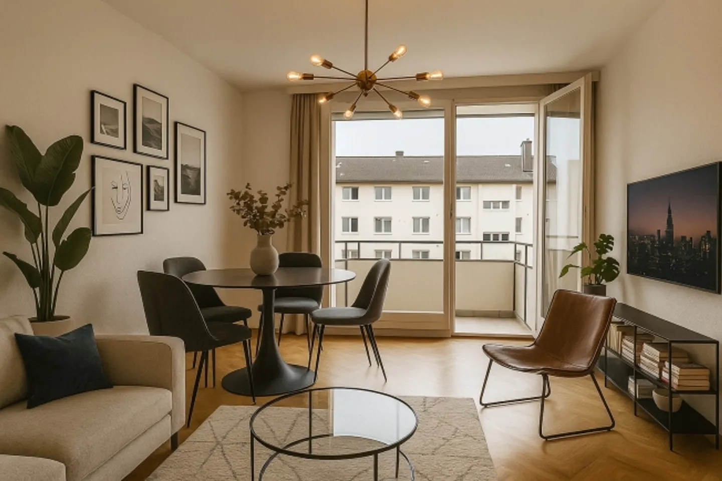 Appartement lumineux de 4 pièces à louer temporairement à Zürich-Oerlikon (jusqu'au 31.03.2027) - Photo 1 sur 10