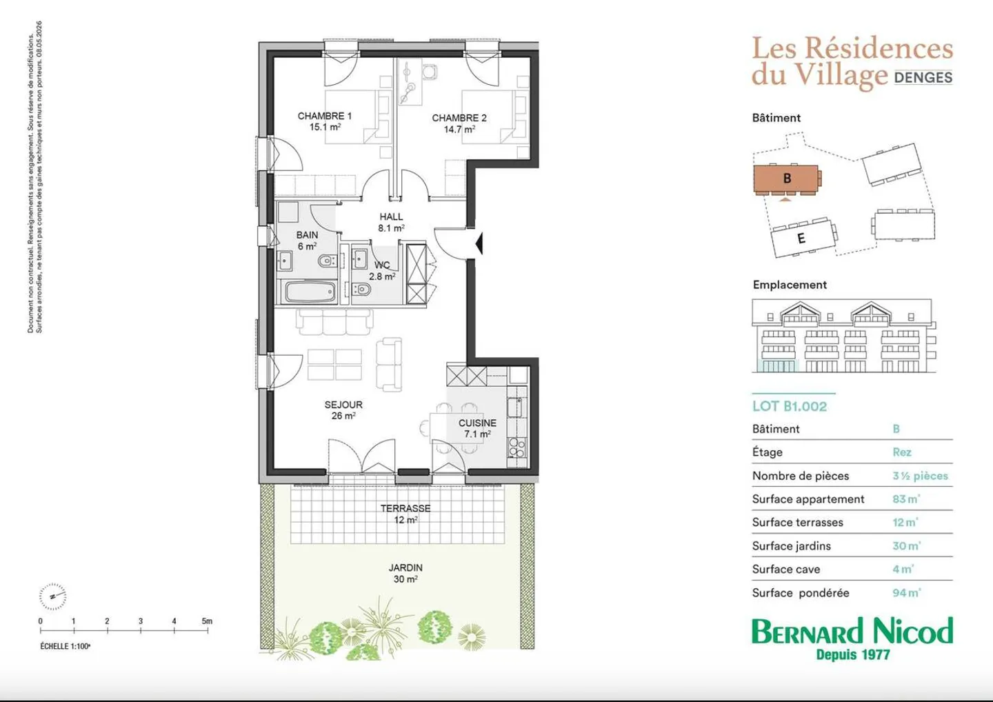 Nouvel Appartement avec Jardin - Photo 8 sur 8