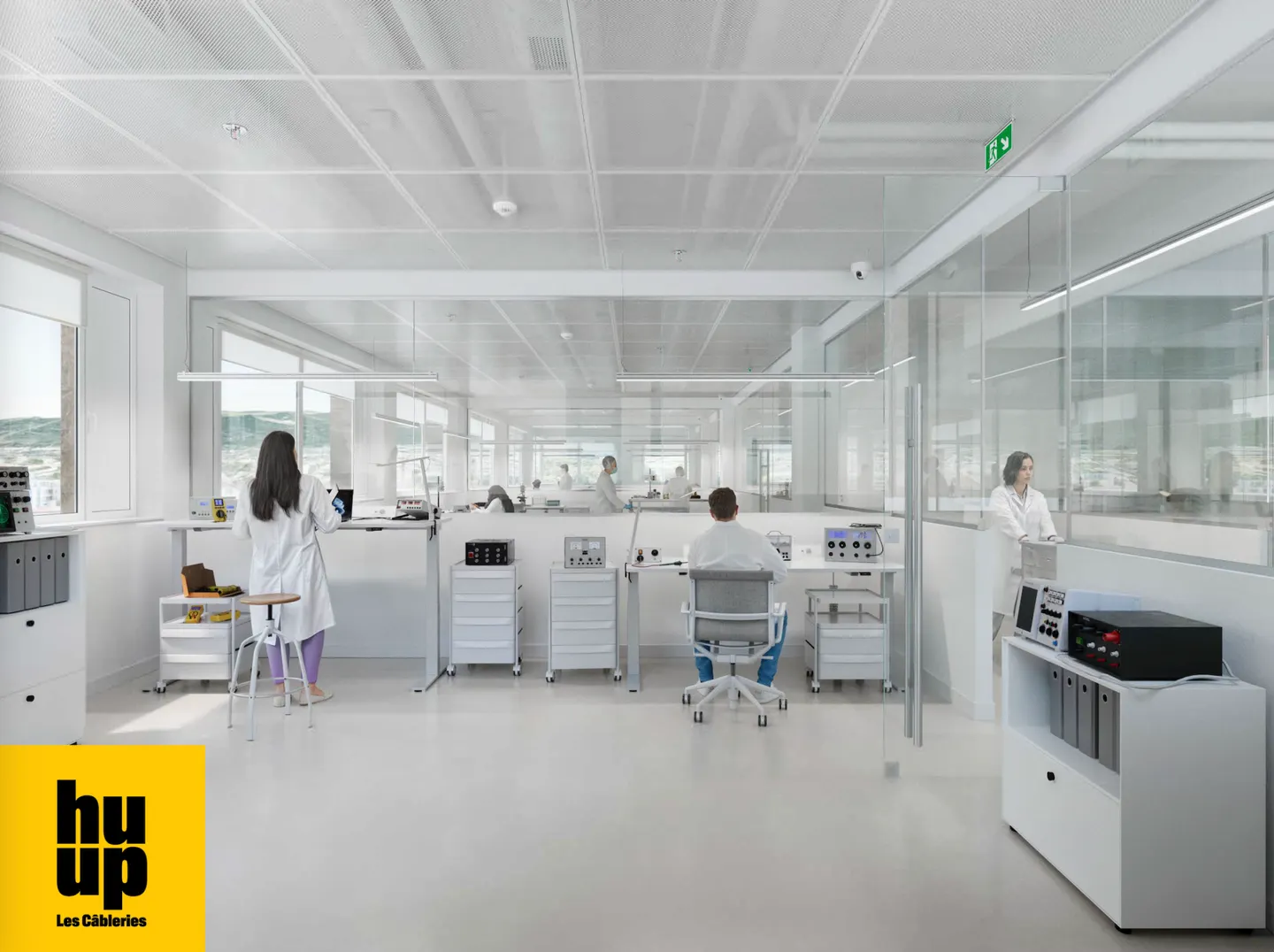 Vaudbureaux Minergie 750 m2 divisible offices from 350 m2 at the foot of metro M1 - Photo 3 of 8