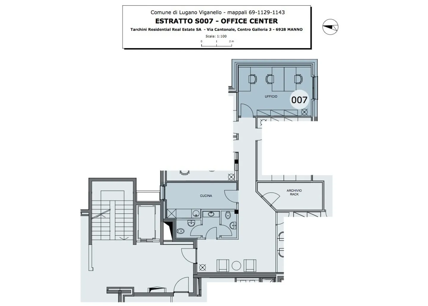 LUGANO VIGANELLO - OFFICE RENTALS FURNISHED FROM 15 TO 34 SQM - Photo 12 of 19