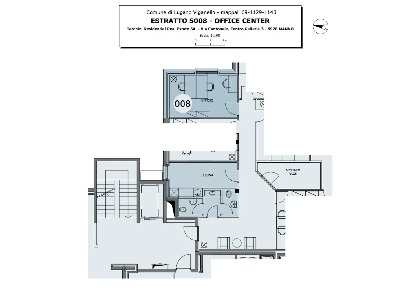 LUGANO VIGANELLO - OFFICE RENTALS FURNISHED FROM 15 TO 34 SQM - Photo 13 of 19