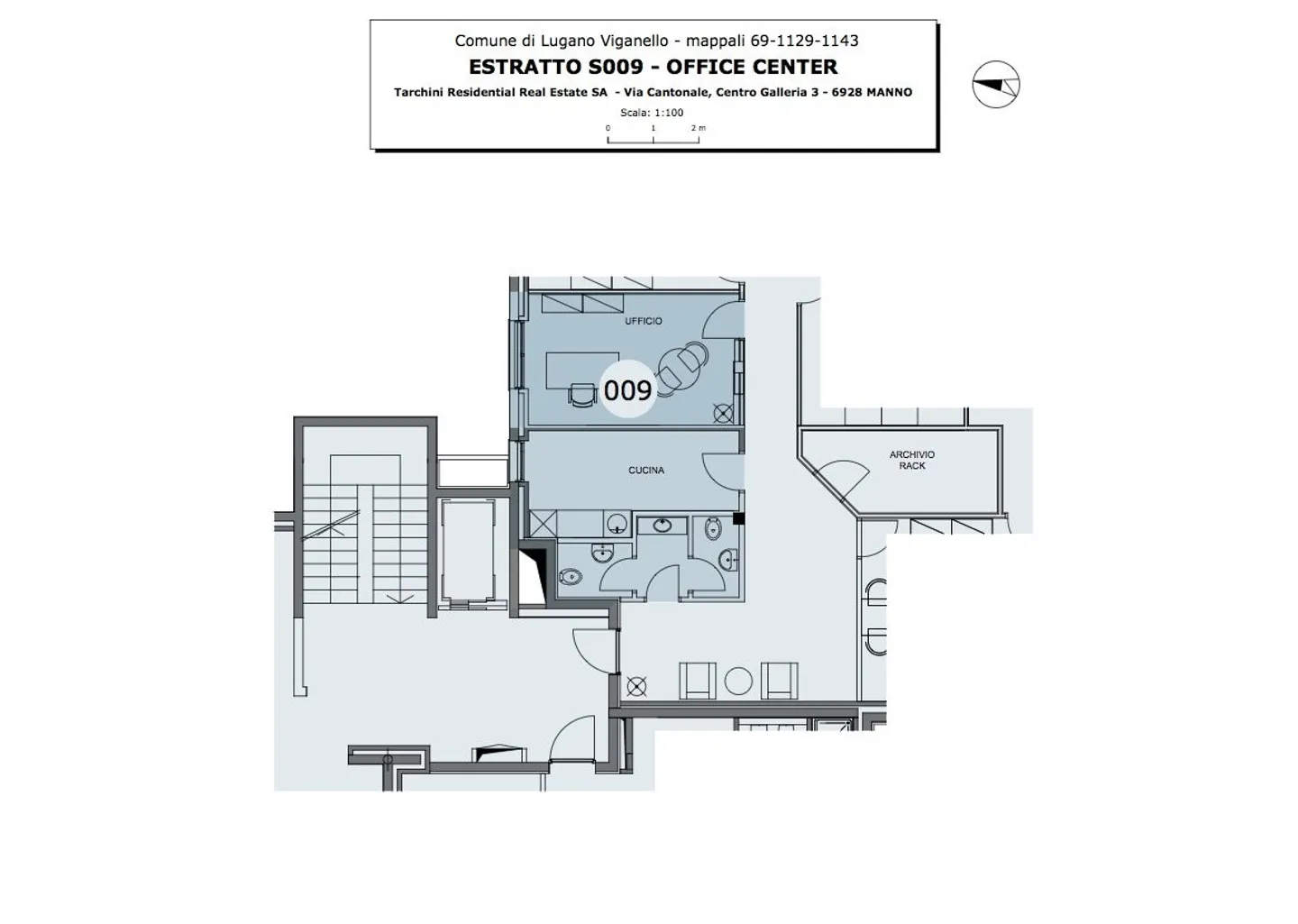 LUGANO VIGANELLO - OFFICE RENTALS FURNISHED FROM 15 TO 34 SQM - Photo 14 of 19