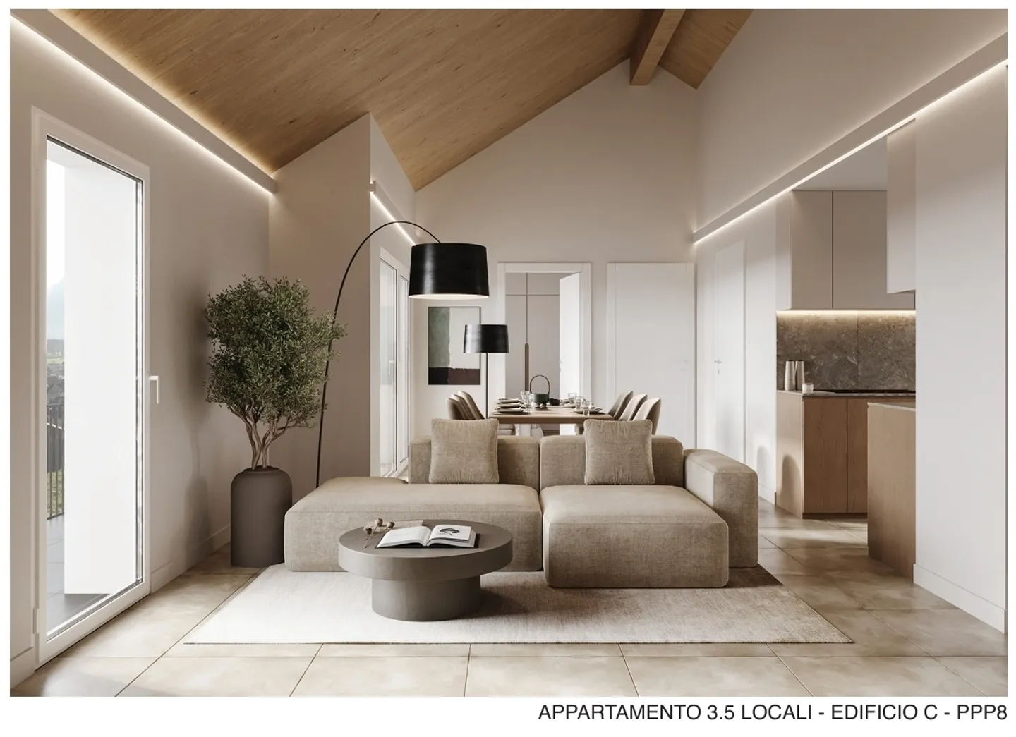 Nouveau complexe résidentiel Sassa à Gnosca - magnifique 2.5 pièces - Photo 4 sur 6