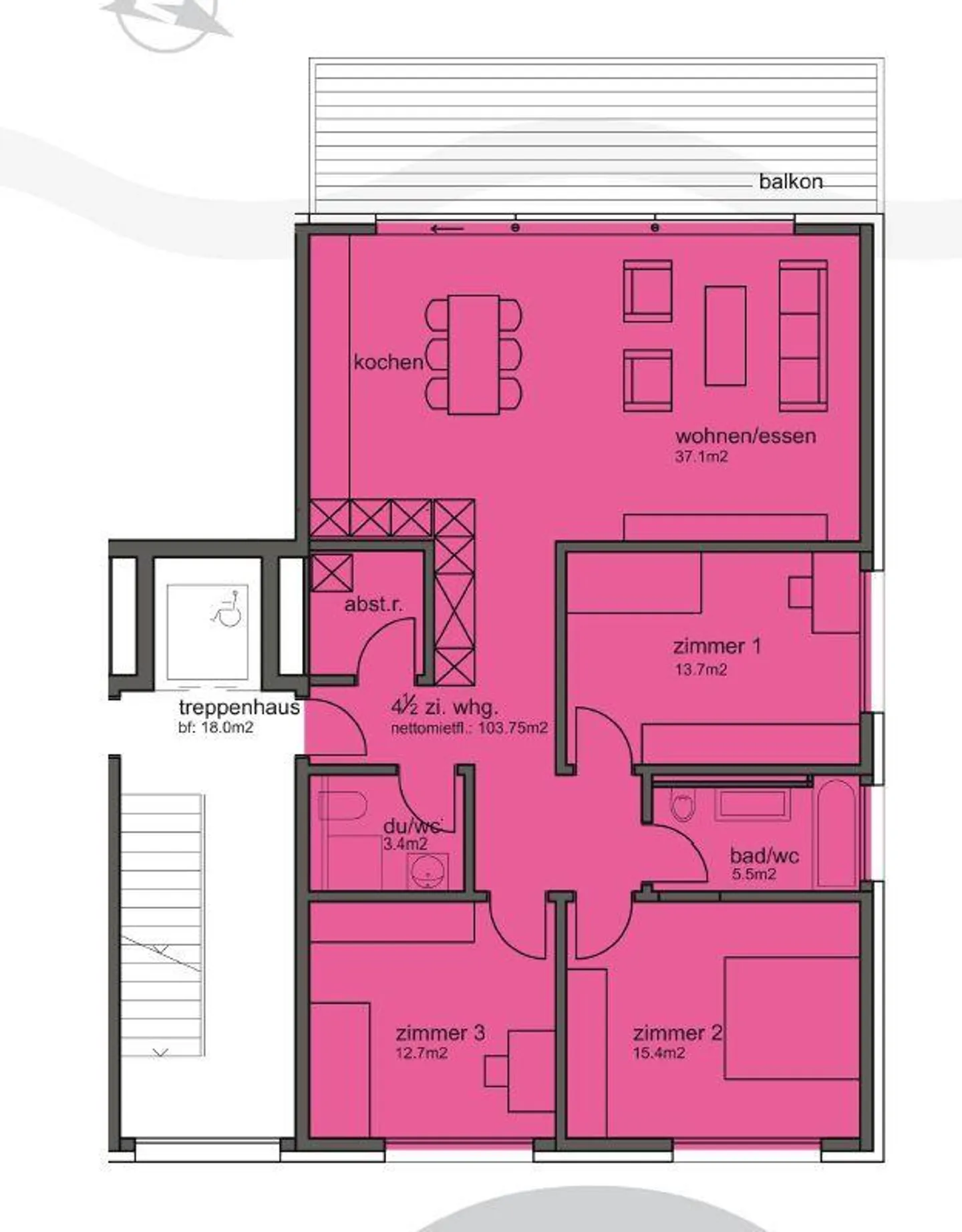 Beautiful 4.5 room apartment directly on the Töss! - Photo 10 of 10