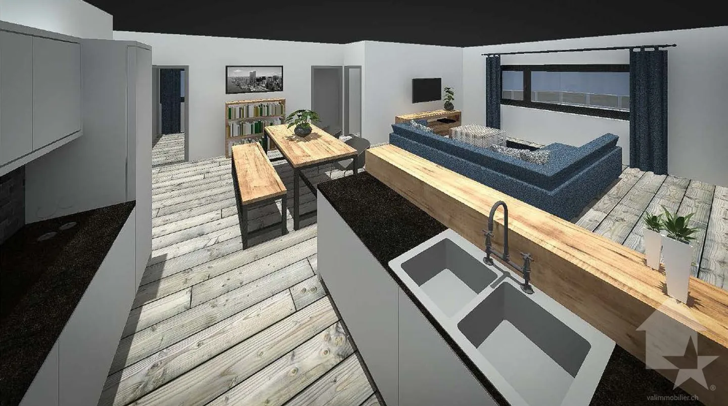 App. 4.5 rooms new, quiet, close to shopping, sunny - Photo 11 of 11