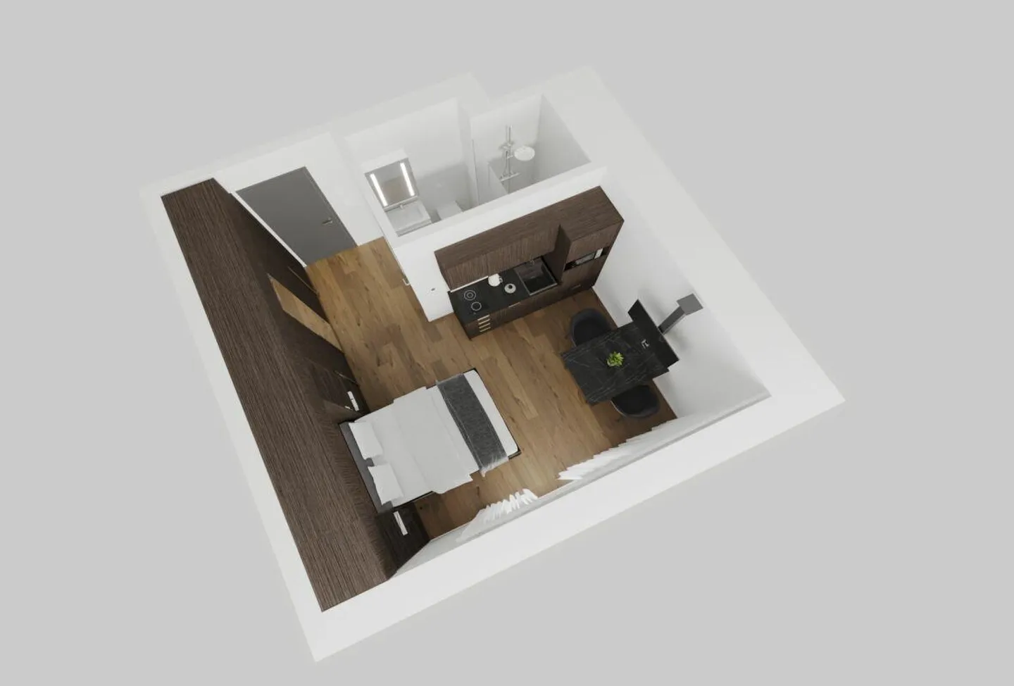 Möbliertes BASIC Apartment - 25 m2 - Foto 3 von 26