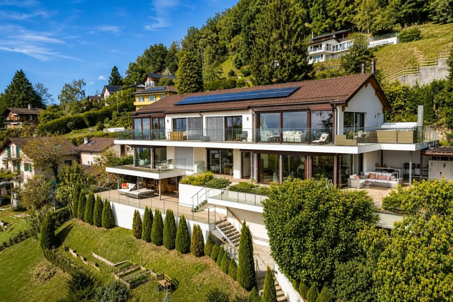 Villa d'Exception avec Vue sur le Lac Léman - Photo 1 sur 11