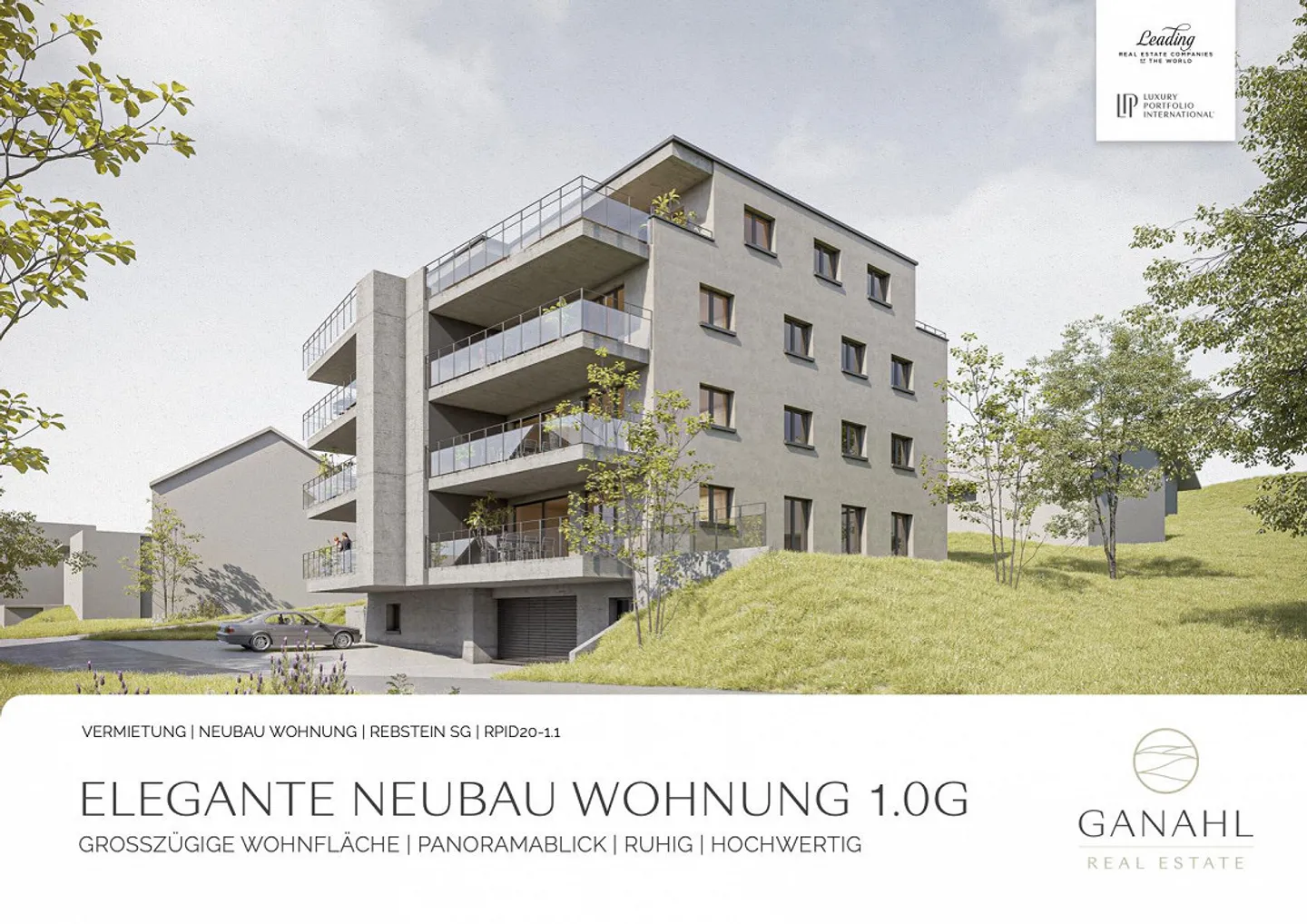 Elegante Neubauwohnung an bevorzugter Lage in Rebstein - Foto 1 von 9