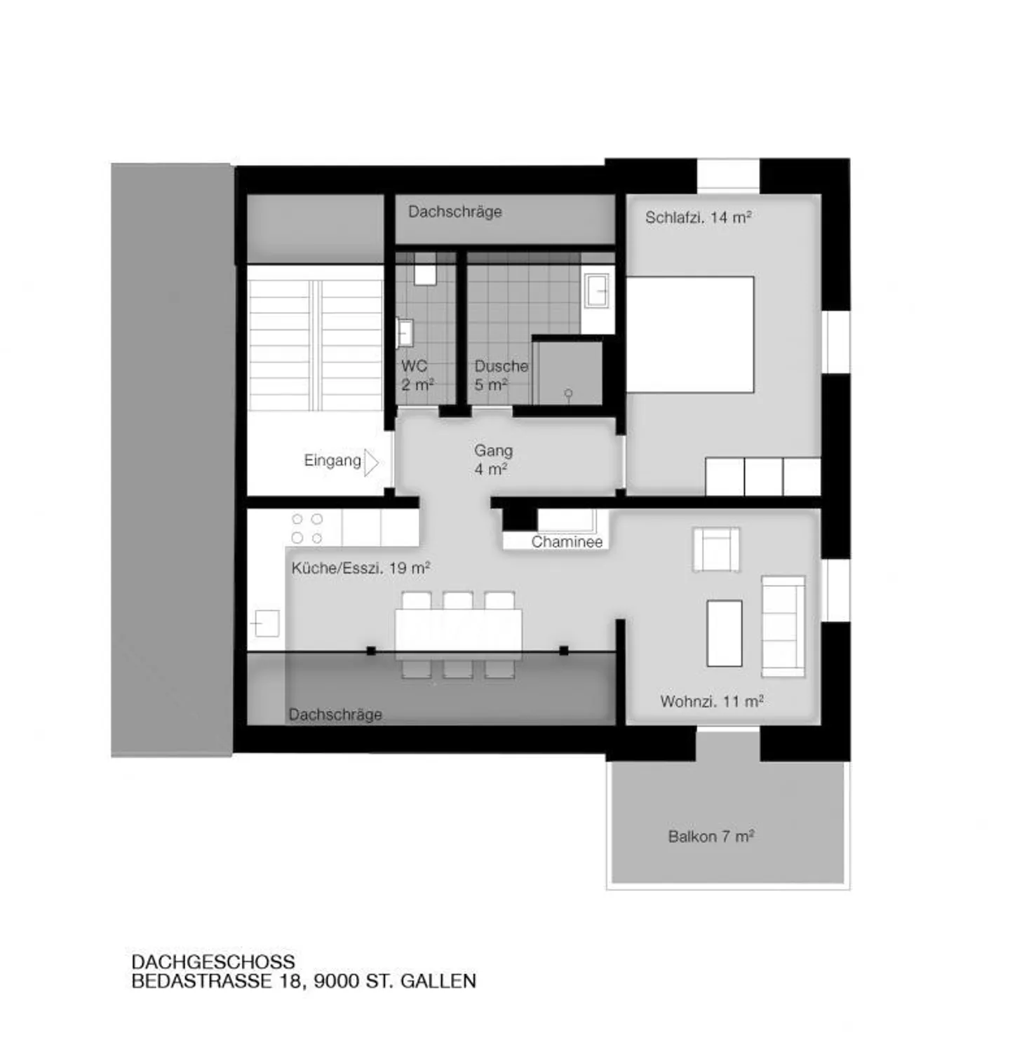 Spacious 2.5 Room Apartment - Near Cantonal Hospital - Photo 7 of 7