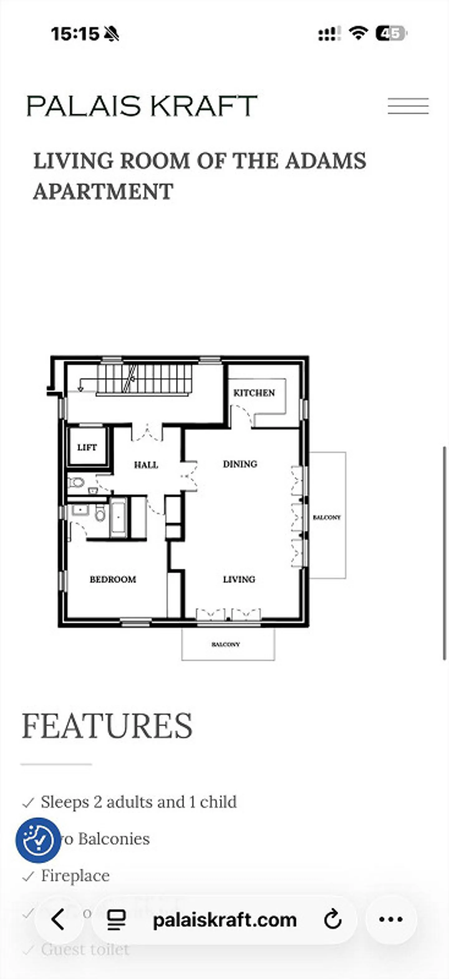 Appartement exécutif de luxe 1 chambre avec grand balcon | Salle de sport, sauna & - Photo 12 sur 12