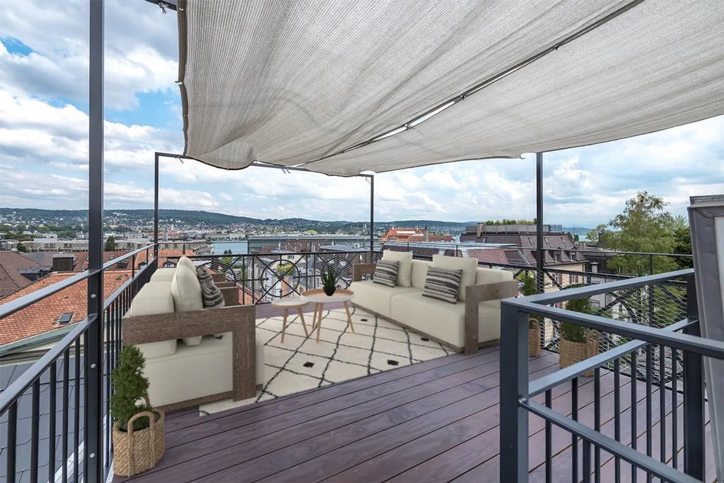 Penthouse noble avec vue sur le lac dans le meilleur emplacement de la ville de Zurich - Photo 7 sur 12