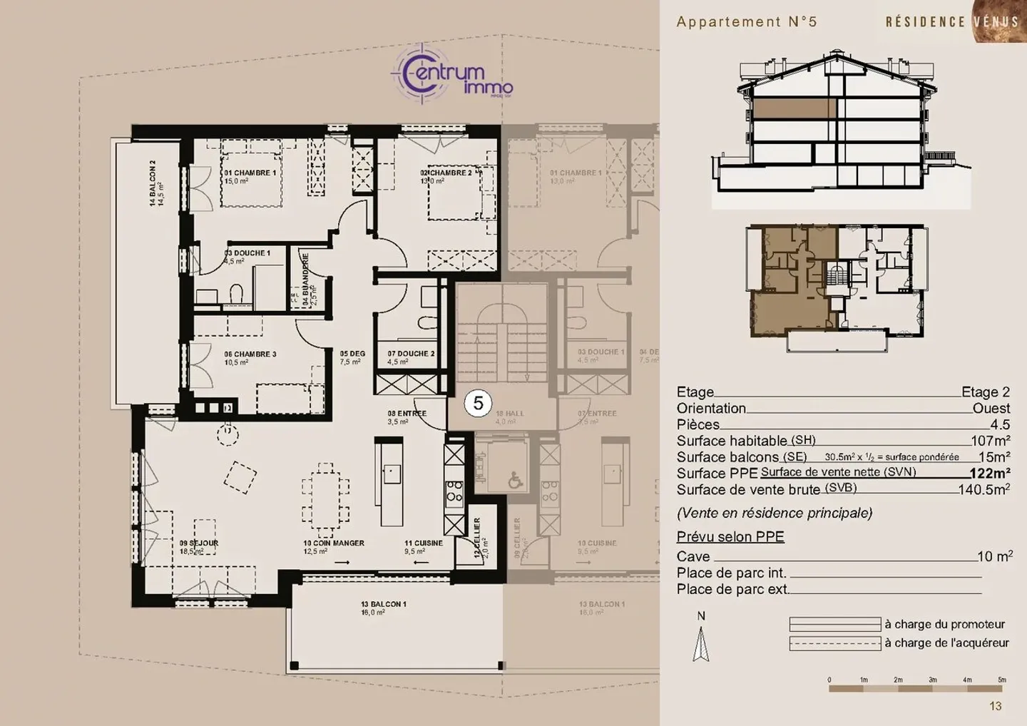 4-room apartment - Photo 11 of 13