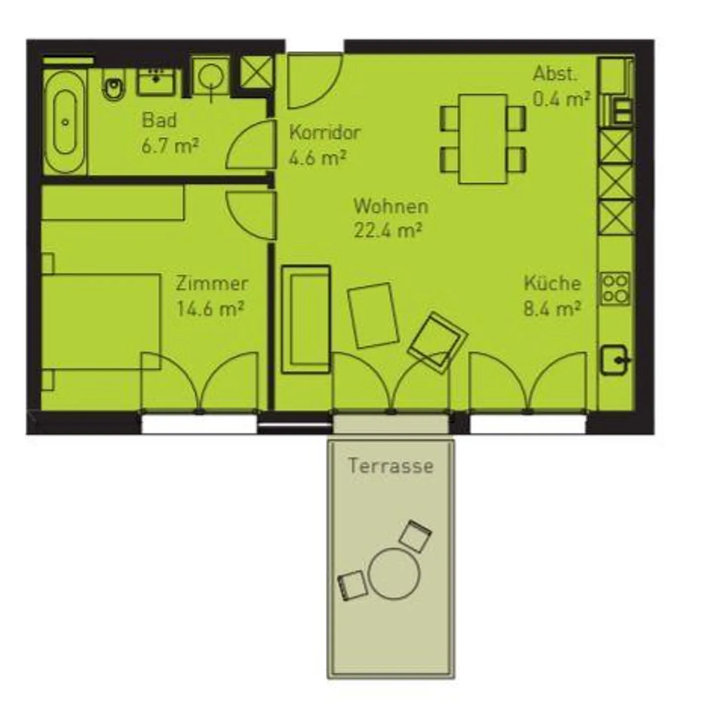 City-feeling with mountain view - Photo 6 of 6