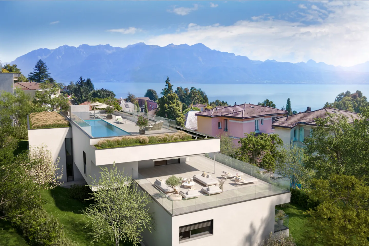 GARDEN LEVEL OF PRESTIGE, QUIET IN LUTRY! - Photo 4 of 5