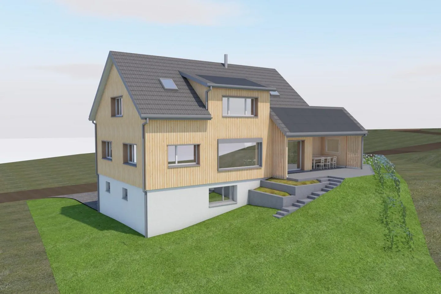 Terreno attraente con progetto di costruzione approvato per una casa unifamiliare - Foto 6 di 6