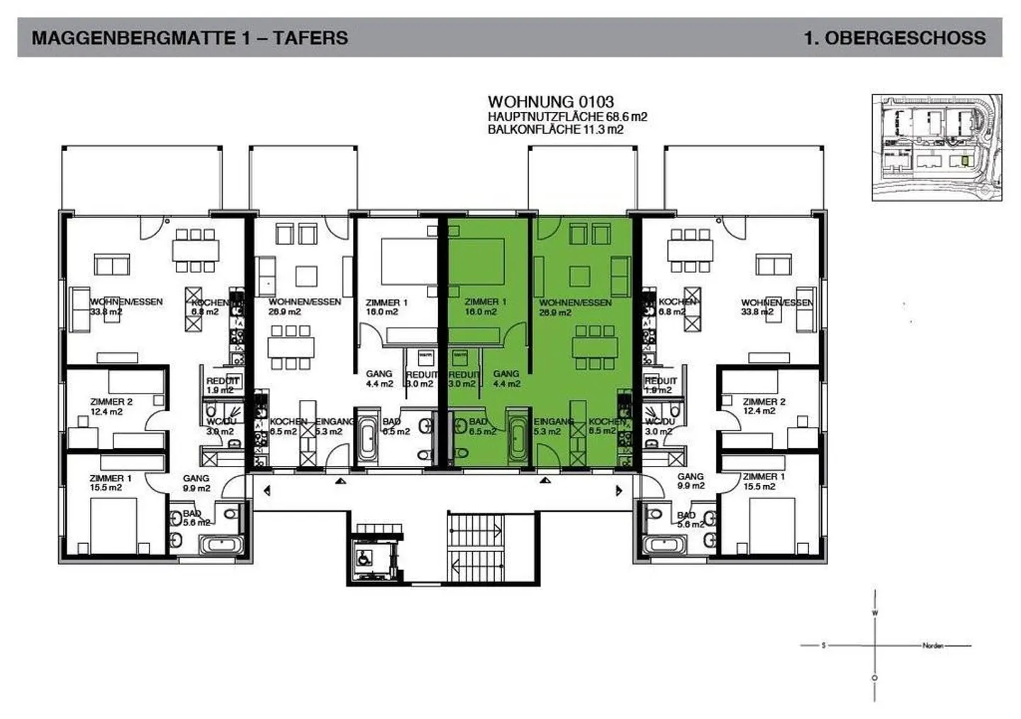 Charmante 2.5-Zimmer-Wohnung - Foto 8 von 9