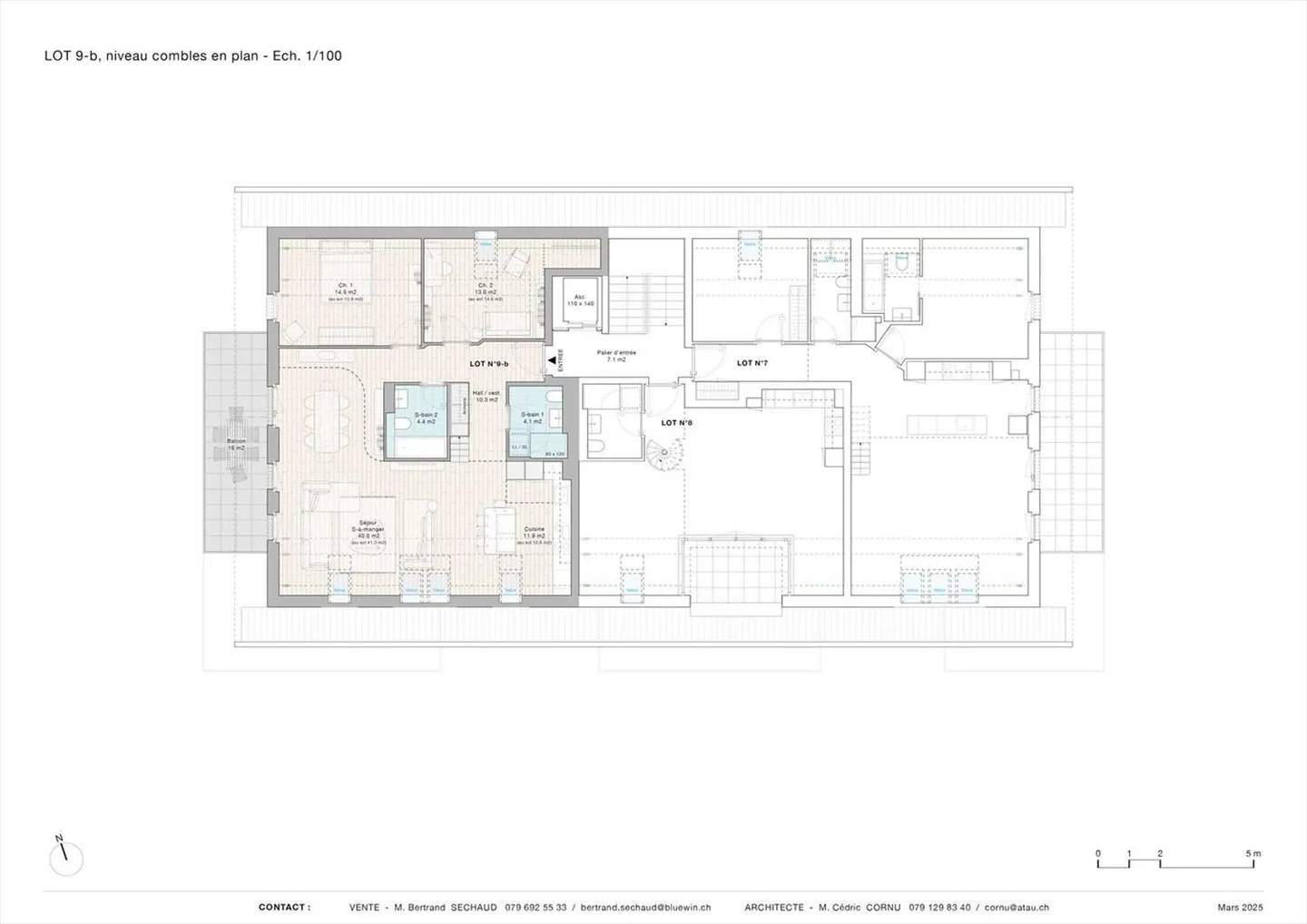 Bel appartement en attique avec mezzanine et grand balcon - Lot 9.a - Photo 6 sur 10