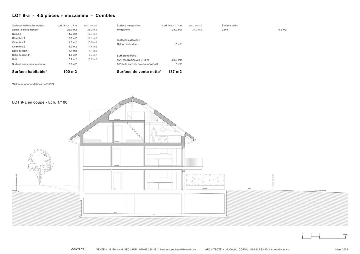 Bel appartement en attique avec mezzanine et grand balcon - Lot 9.a - Photo 4 sur 10