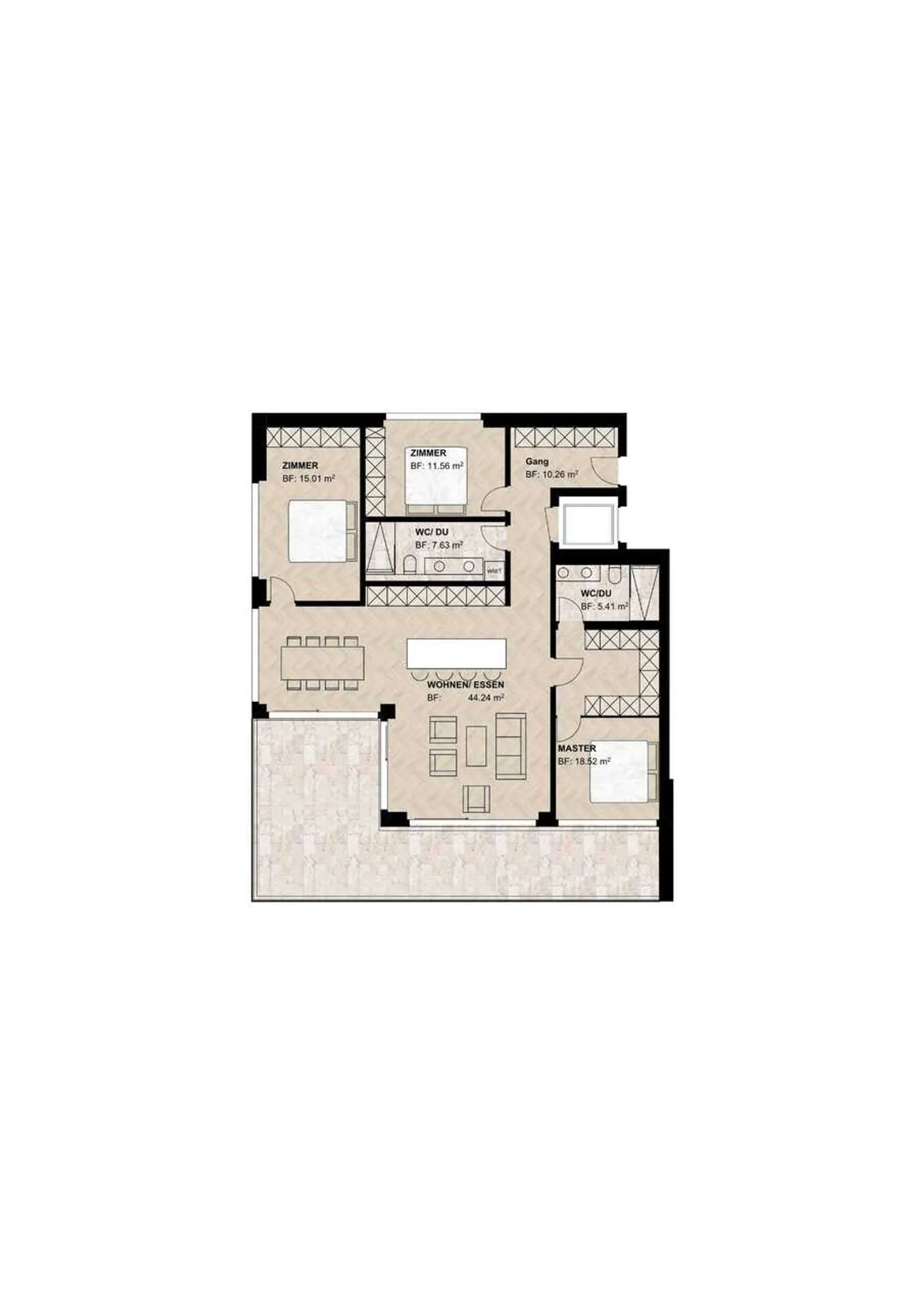 Appartement de jardin moderne à Reinach - Photo 7 sur 7