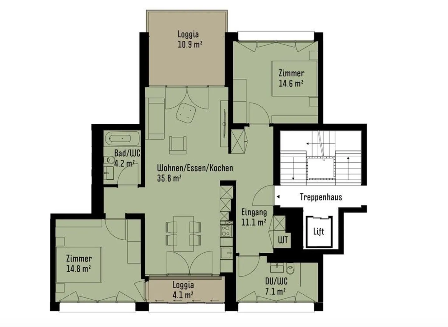 Appartement moderne à Littau - Photo 10 sur 11