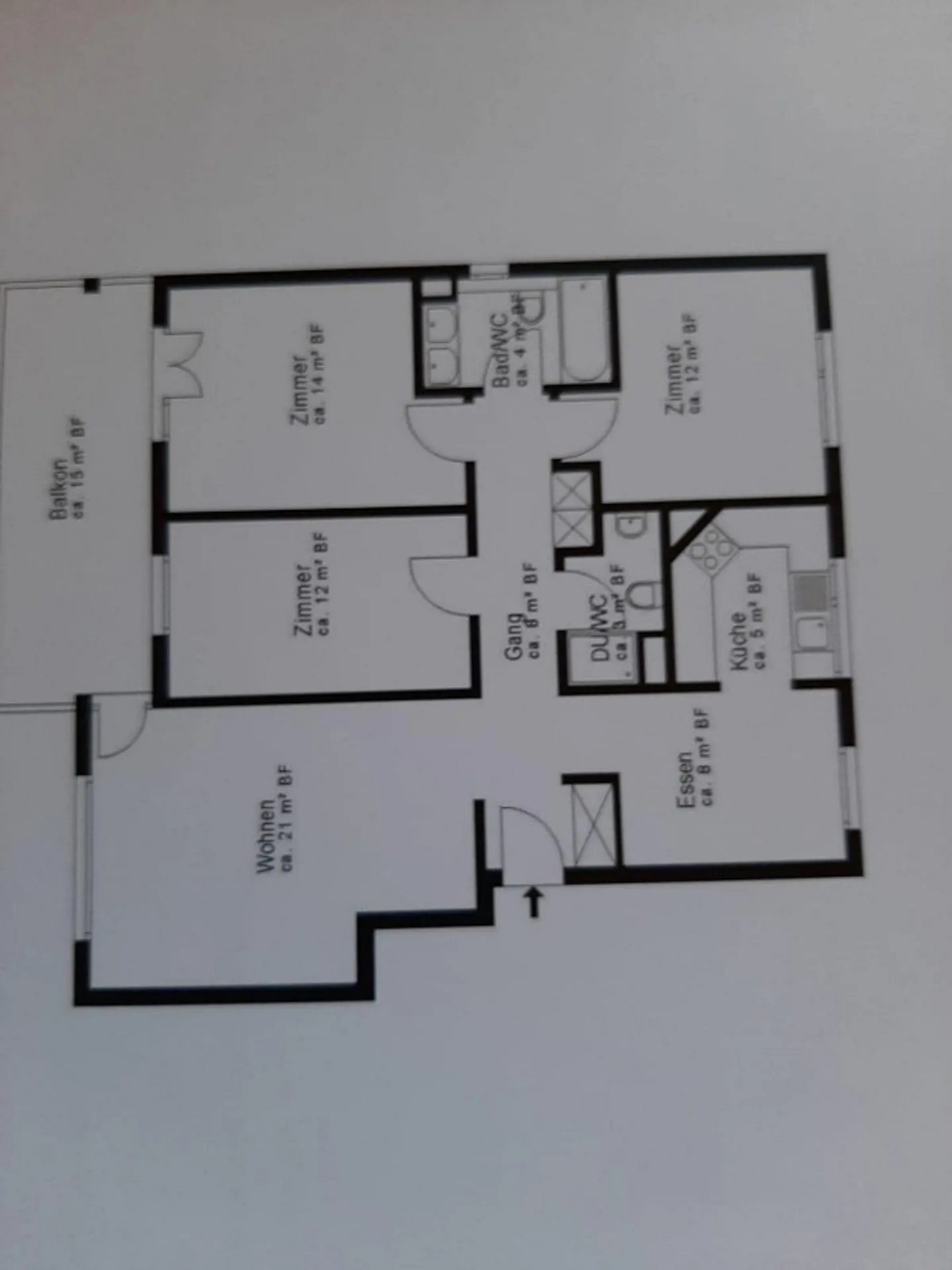 Helle 4.5 Zimmer Wohnung - Foto 10 von 10