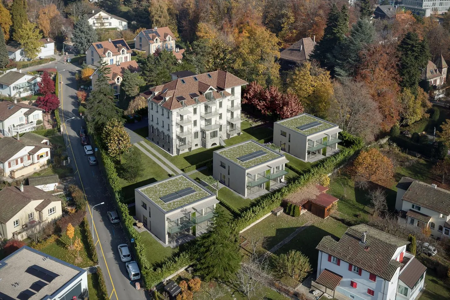 Appartamento con 5.5 stanze in un grande spazio simile a un parco - Foto 2 di 2