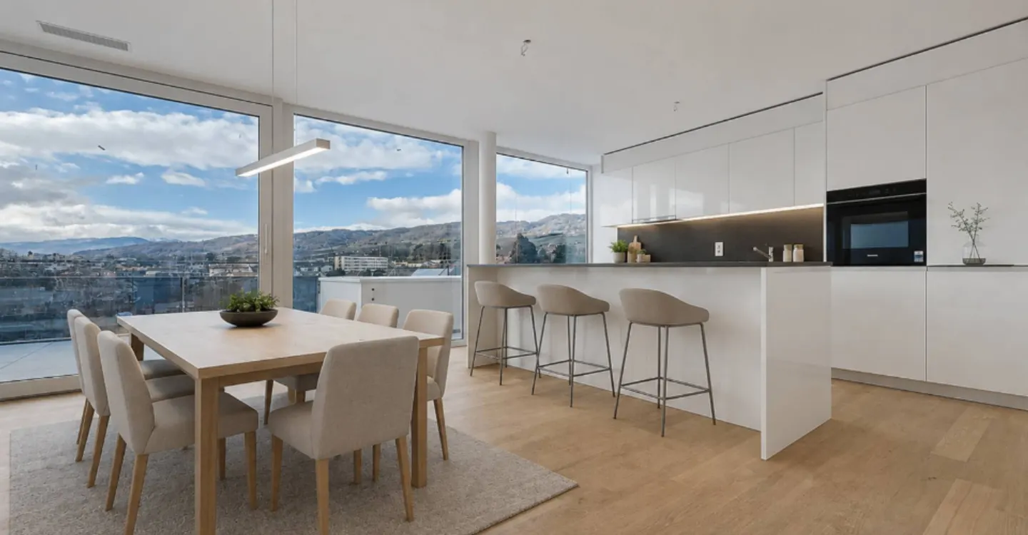 Stilvolles Penthouse mit Seeblick - Foto 4 von 12