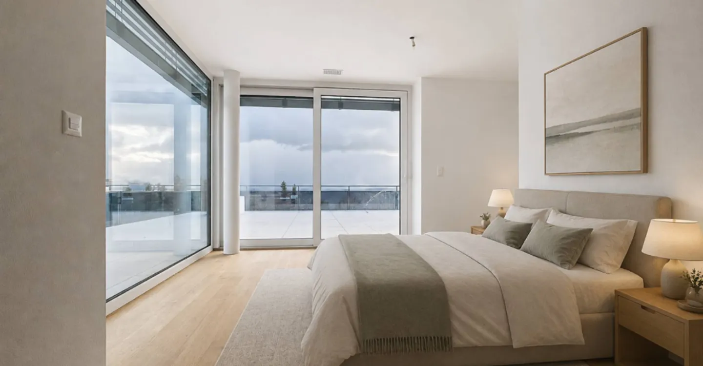 Stilvolles Penthouse mit Seeblick - Foto 5 von 12