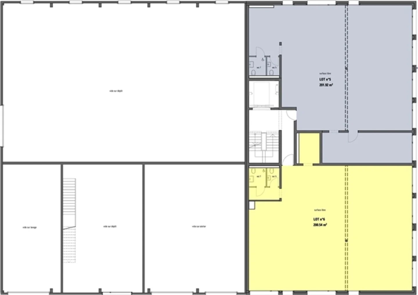 New commercial spaces on the 1st floor, customizable at the tenant's discretion - Photo 2 of 2