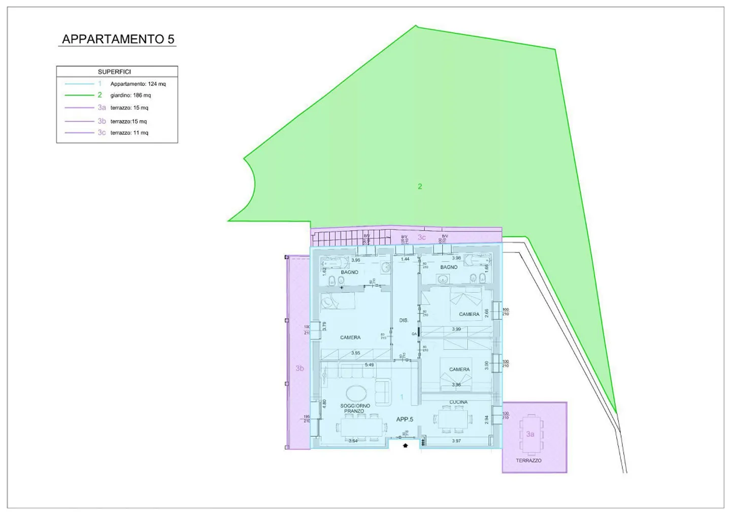 Appartement élégant de 4,5 pièces avec piscine à Breganzona - Photo 13 sur 13
