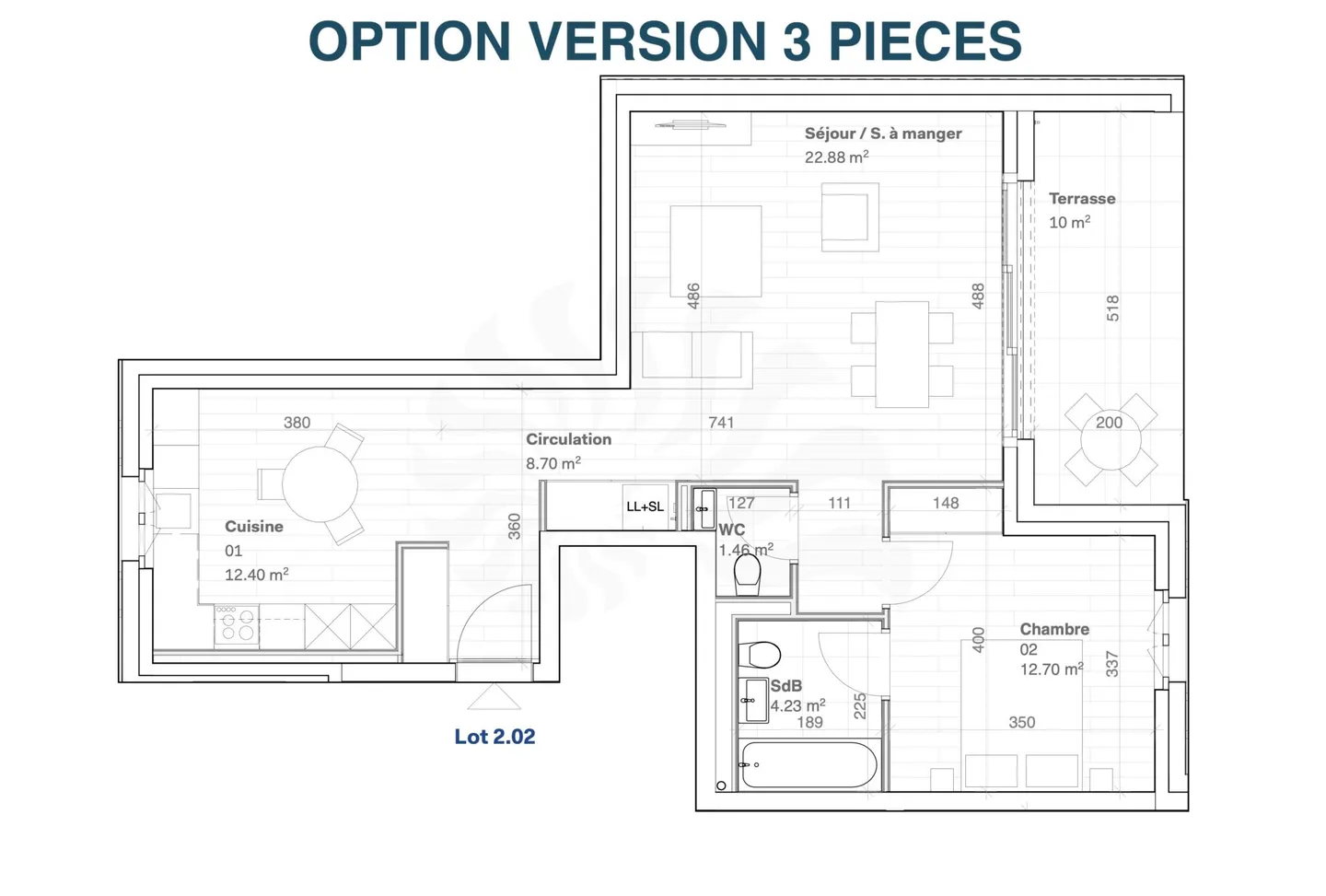Appartamento 4P Piano Terra nella Promozione 11, Route des Jurêts a Choulex - Foto 10 di 11