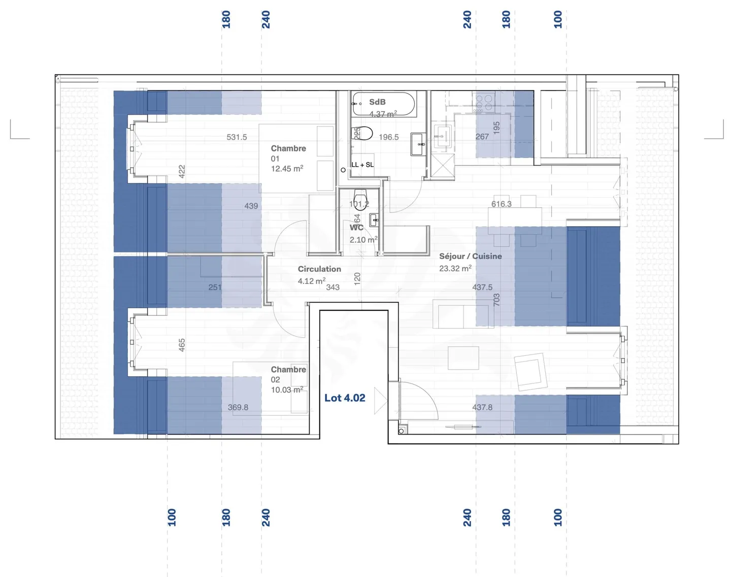 Appartement 4P au 2ème étage à la Promotion 11, Route des Jurêts à Choulex - Photo 1 sur 9