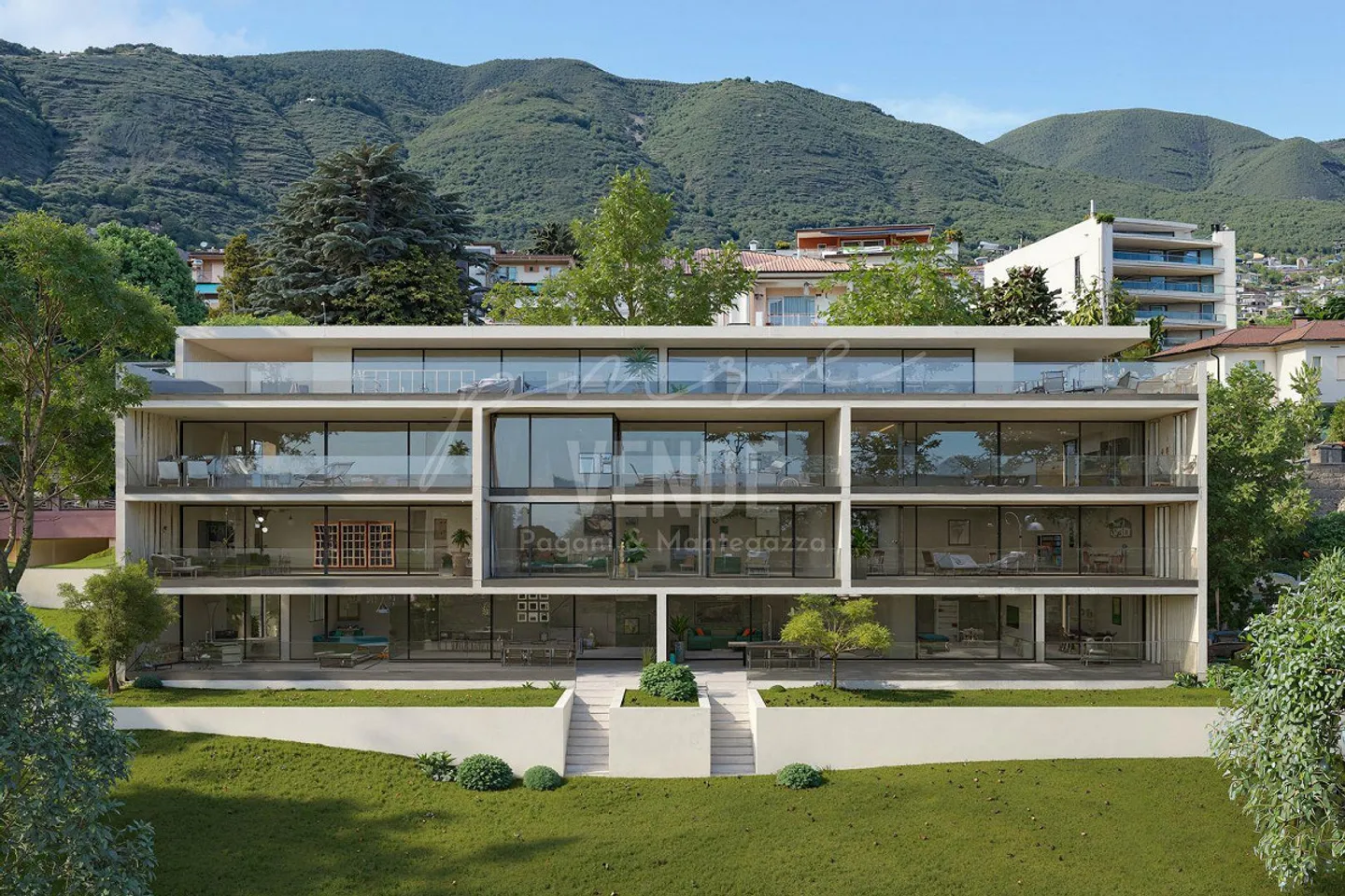 Minusio | 4.5-room Penthouse with permanent 180° lake view | Generous spaces and privacy - Photo 2 of 13