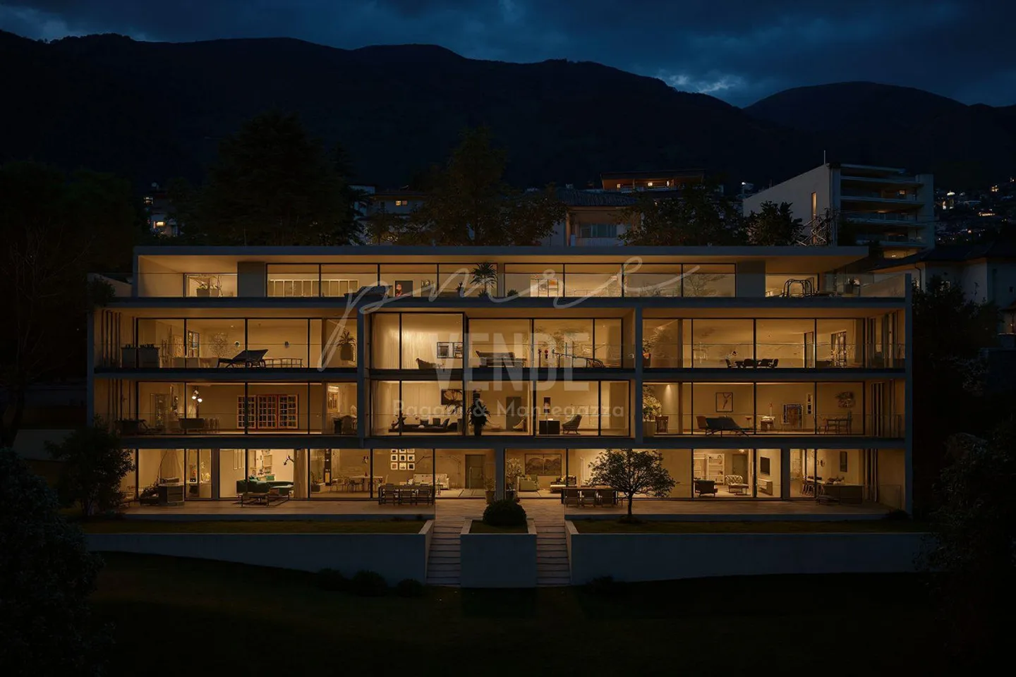 Minusio | 4.5-room Penthouse with permanent 180° lake view | Generous spaces and privacy - Photo 4 of 13