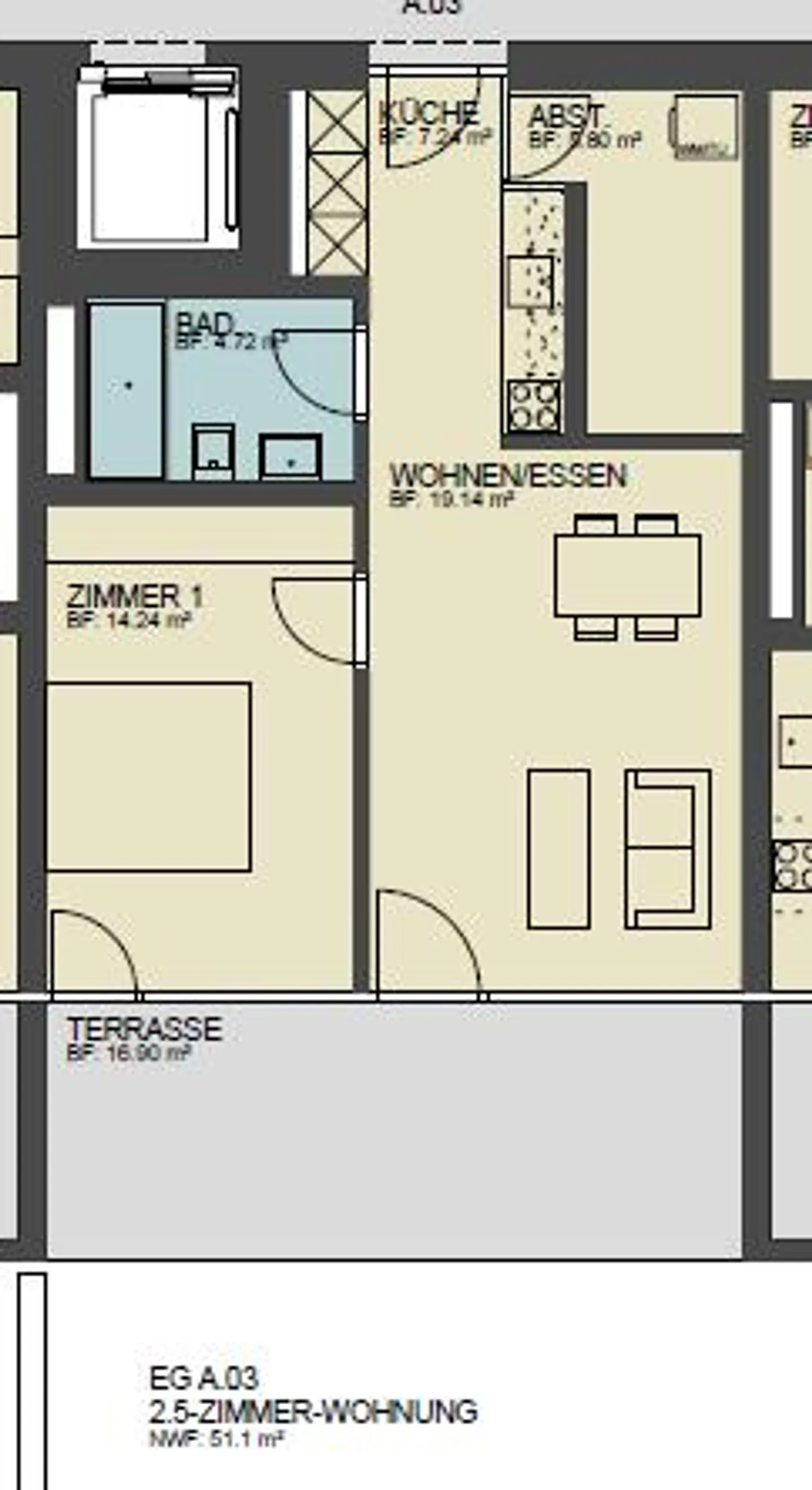Appartement central avec patio - Photo 8 sur 8