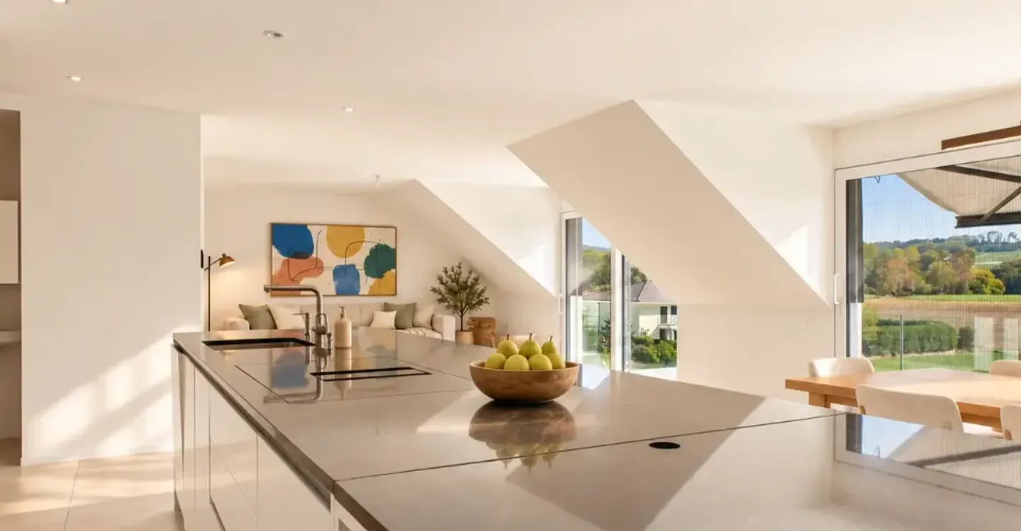 Spacieux 5,5 pièces familial avec vue dégagée à Cudrefin - Photo 6 sur 15