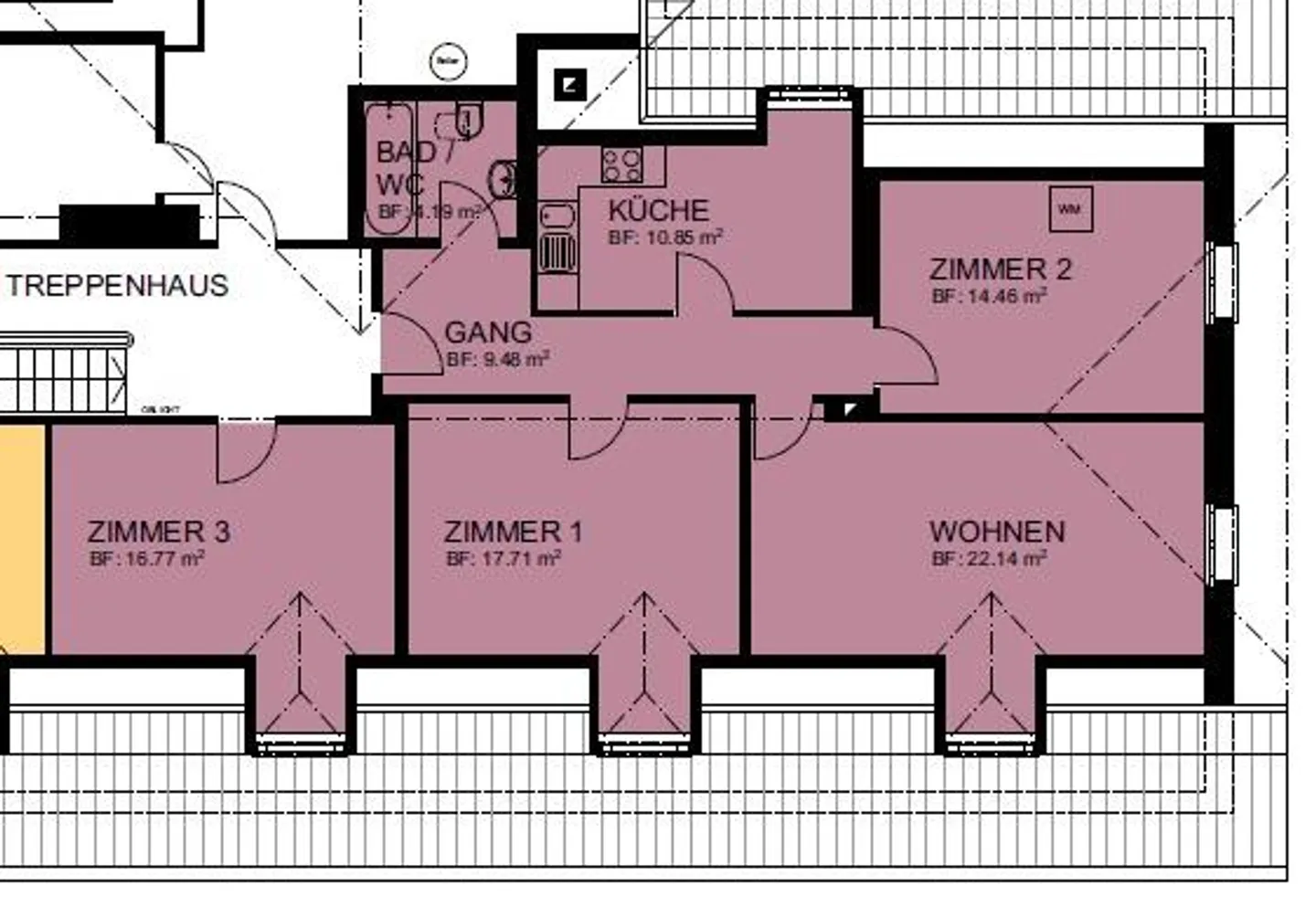 Appartement meublé de 3,5 pièces à Ehingerhof - avec pièce supplémentaire - Photo 17 sur 17