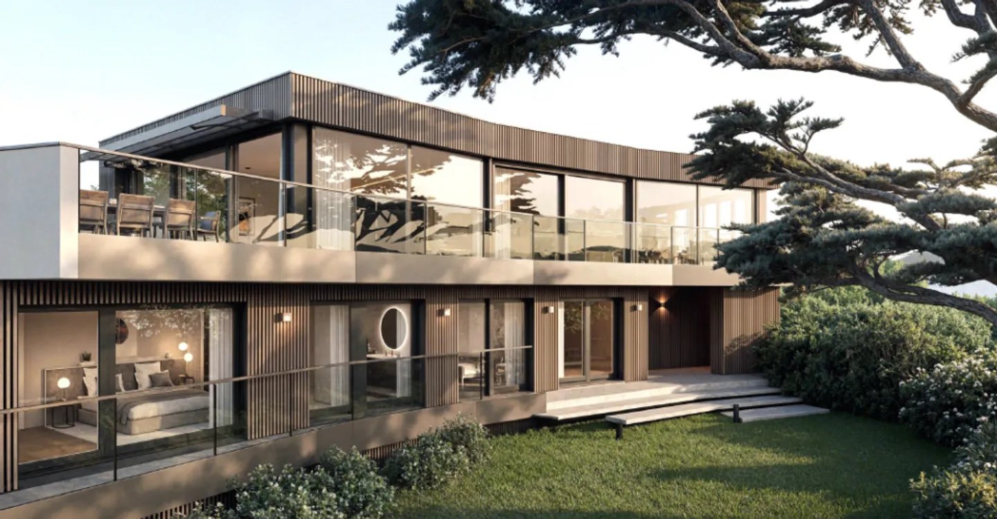 Zeitgenössische Villa am See - Foto 4 von 14