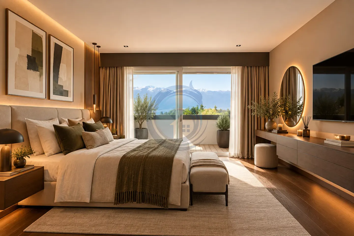 SOMPTUEUX APPARTEMENT EN DUPLEX DE 5.5 PIÈCES AVEC VUE SUR LE LAC - Foto 11 di 13