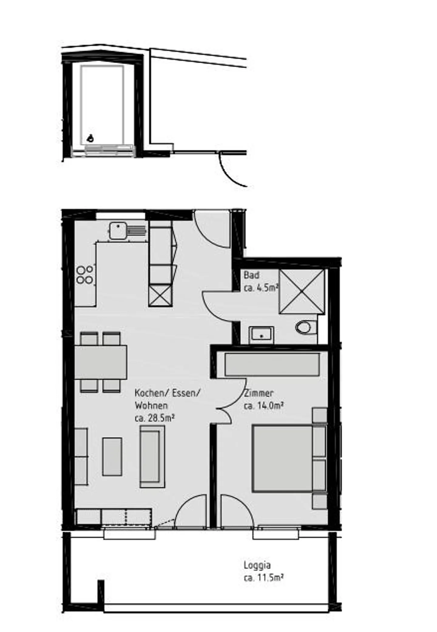 Appartamento per anziani 2.5 stanze - Foto 8 di 8