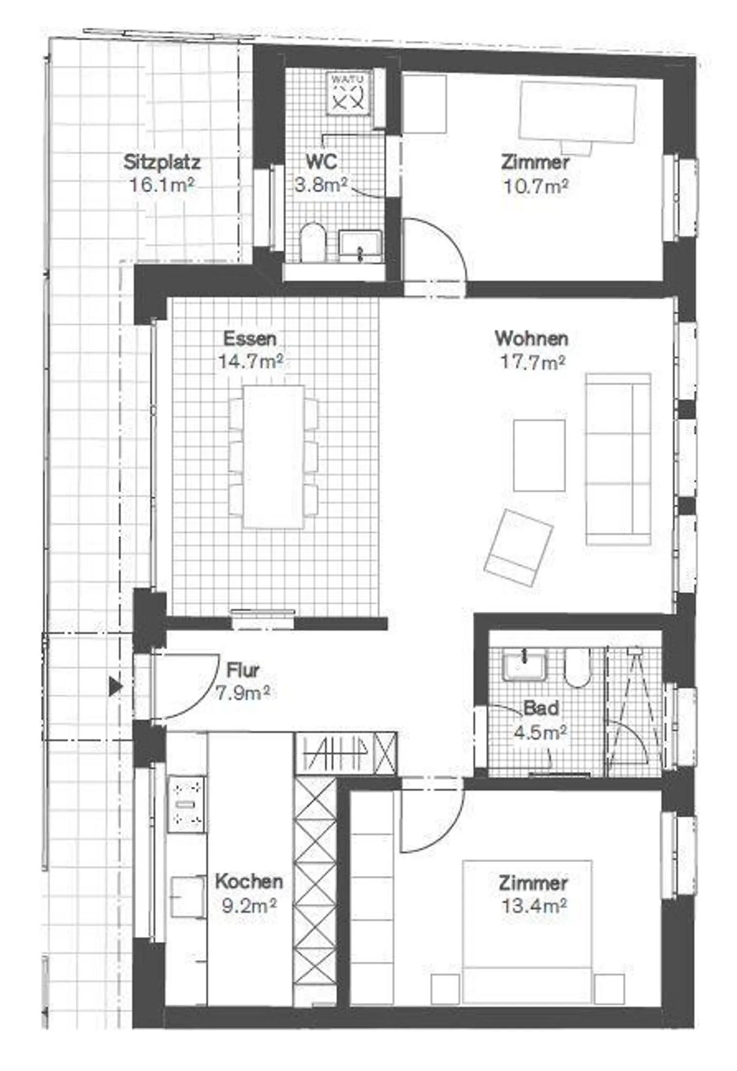 Appartamento nuovo 3.5 locali con altezza eccezionale - Foto 4 di 9