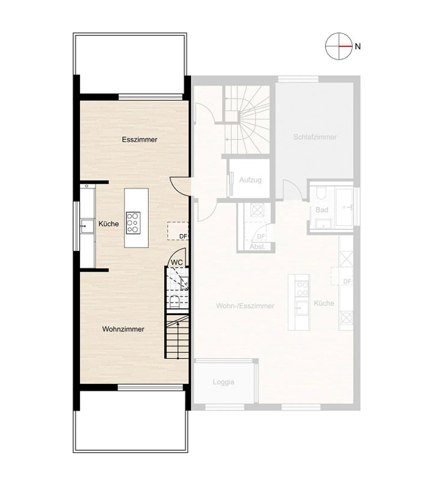 Appartamento duplex elegante con 2 terrazze - Foto 11 di 12